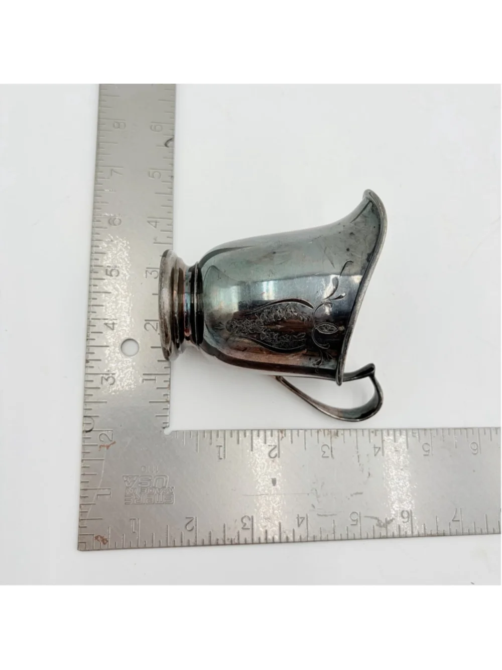 Meriden B. Company Silver Soldered Milk Creamer Syrup Pitcher 4